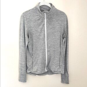 Market & Spruce Gray Zip-Up Hoodie